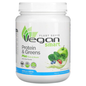 Thuốc bổ VeganSmart Protein & Greens All-In-One Powder Vanilla Creme 1.4 lbs (645 g) 079911028403