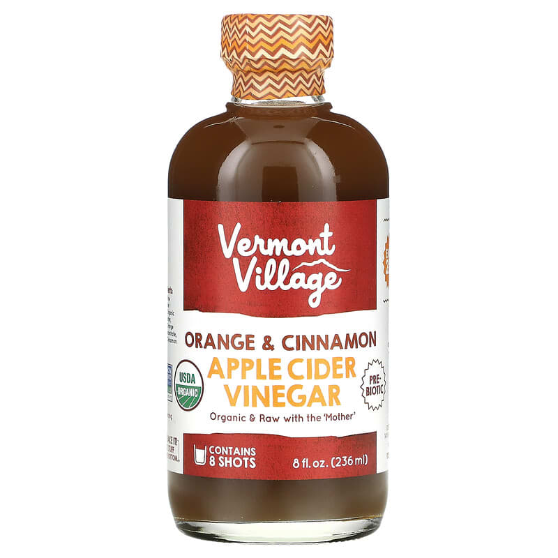 Vermont Village Apple Cider Vinegar Orange & Cinnamon 8 fl oz (236 ml) 6 Thực phẩm chức năng Vermont Village Apple Cider Vinegar Orange & Cinnamon 8 fl oz (236 ml) 084648000066