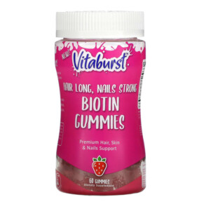 Thuốc bổ Vitaburst Biotin Gummies Strawberry 60 Gummies 850013366026