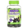 Thuốc bổ VitaFusion Elderberry With Vitamins C & D for Immune Support Natural Berry 90 Gummies 027917290096
