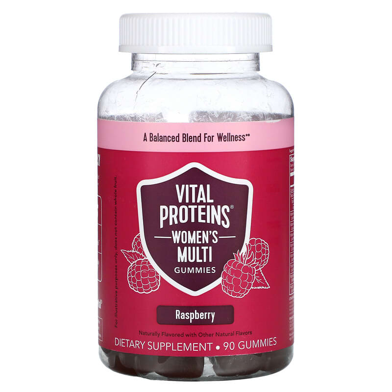 Vital Proteins Women's Multi Gummies Raspberry 90 Gummies 6 Thực phẩm chức năng Vital Proteins Women's Multi Gummies Raspberry 90 Gummies 850019568585