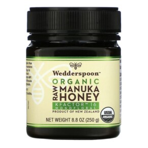 Thuốc bổ Wedderspoon Organic Raw Manuka Honey KFactor 16 8.8 oz (250 g) 814422023482