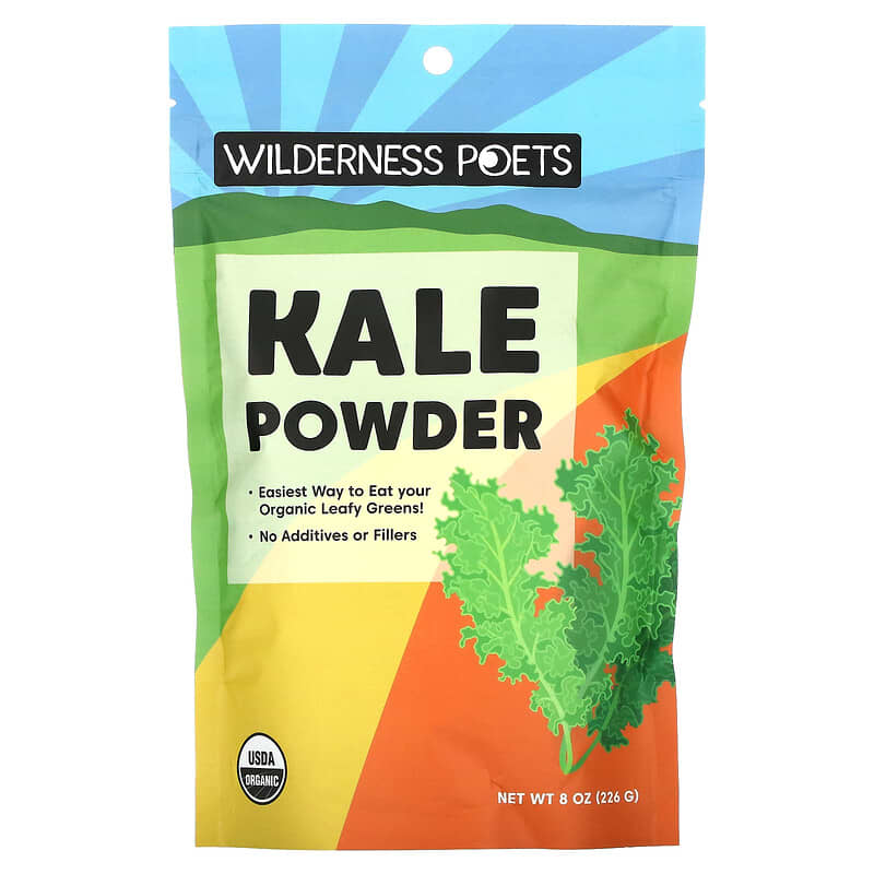 Wilderness Poets LLC Kale Powder 8 oz (226 g) 6 Thực phẩm chức năng Wilderness Poets LLC Kale Powder 8 oz (226 g) 855434006247