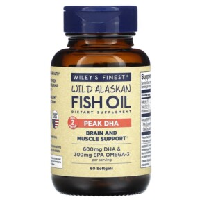 Thuốc bổ Wiley's Finest Wild Alaskan Fish Oil 60 Softgels 857188004524