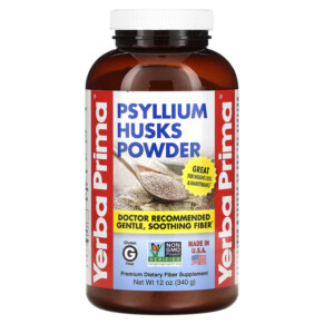 Thuốc bổ Yerba Prima Psyllium Husks Powder 12 oz (340 g) 046352001043