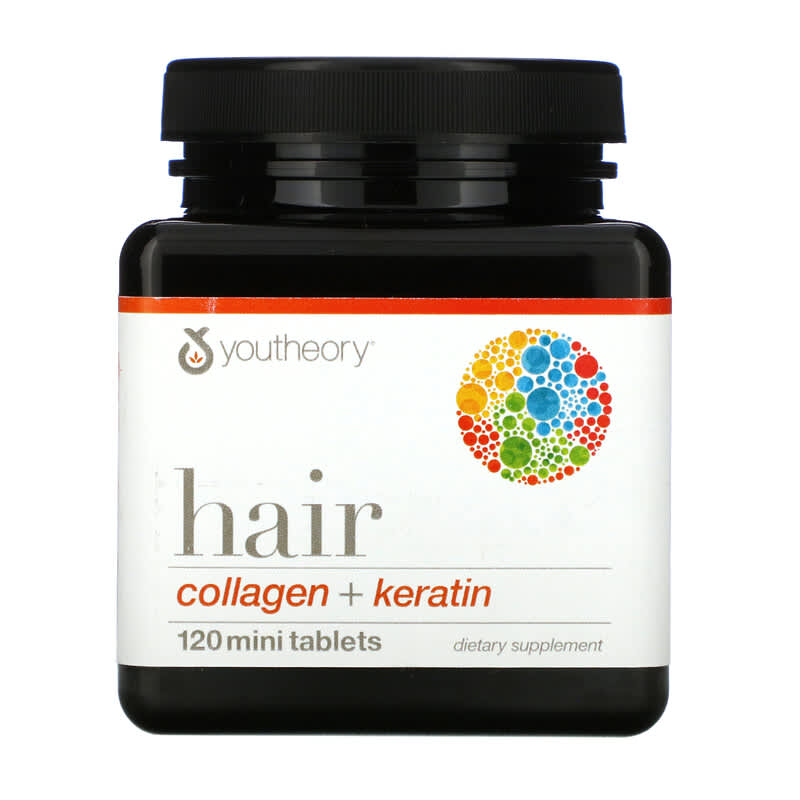 Youtheory Hair Collagen + Keratin 120 Mini Tablets 6 Thực phẩm chức năng Youtheory Hair Collagen + Keratin 120 Mini Tablets 850502007843