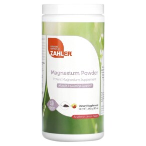 Thuốc bổ Zahler Magnesium Powder Raspberry-Lemon 8.5 oz (240 g) 848998082505
