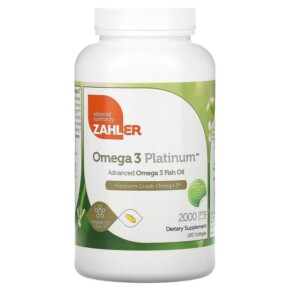 Thuốc bổ Zahler Omega 3 Platinum Advanced Omega 3 Fish Oil 1.000 mg 180 Softgels 848998080600