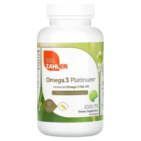 Thuốc bổ Zahler Omega 3 Platinum Advanced Omega 3 Fish Oil 1.000 mg 90 Softgels 848998080594