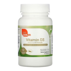 Thuốc bổ Zahler Vitamin D3 50.000 IU 10 Capsules 848998082017