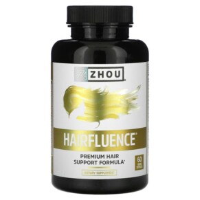 Thuốc bổ Zhou Nutrition Hairfluence Premium Hair Support Formula 60 Veggie Capsules 859805006140