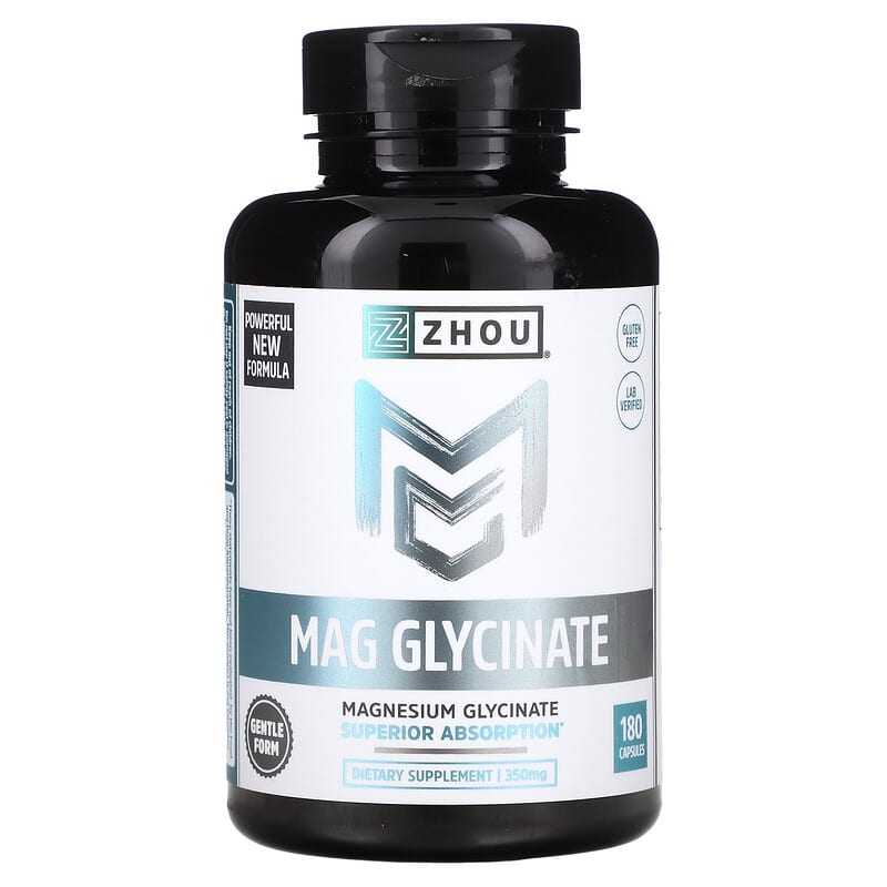 Zhou Nutrition Mag Glycinate 87 mg 180 Capsules 6 Thực phẩm chức năng Zhou Nutrition Mag Glycinate 87 mg 180 Capsules 669191235136