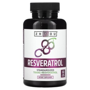 Thuốc bổ Zhou Nutrition Resveratrol 60 Veggie Capsules 859805006294